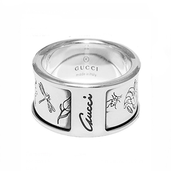 Gucci Jewelry - New Gucci Flora Sterling Silver Ring Size 6.5